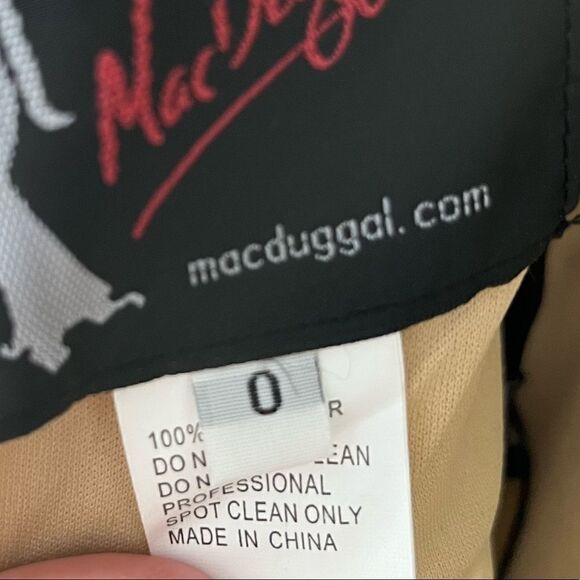 Mac Duggal Floral Sequin and Lace Long sleeve dress size 0 67899 - Picture 8 of 8